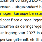 Verhoging kansspelbelasting kan einde legale casino’s betekenen